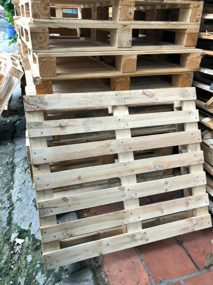 Đơn hàng xuất khẩu Pallet gỗ đã qua sử dụng sang thị trường Ý PL01-060122