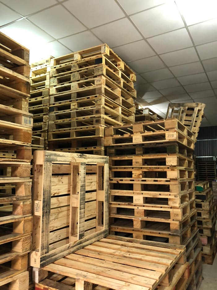 Đơn hàng xuất khẩu Pallet gỗ đã qua sử dụng sang thị trường Ý PL01-060122