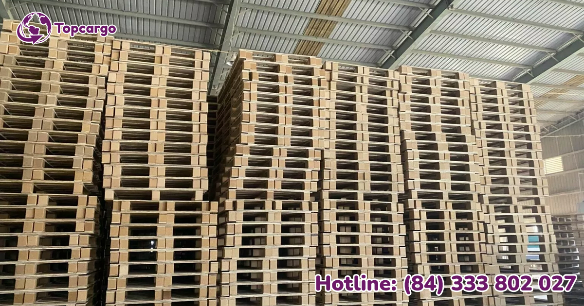 Đơn hàng xuất khẩu Pallet gỗ keo sang thị trường Mỹ