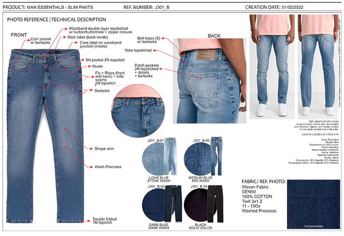 Đơn hàng xuất khẩu quần Jean sang thị trường Brazil MM01- 240222