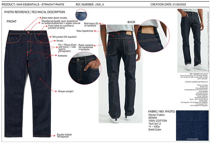 Đơn hàng xuất khẩu quần Jean sang thị trường Brazil MM01- 240222