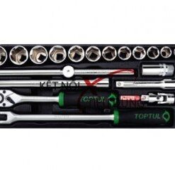 1/2" Bộ tuýp bông hệ mét 25 món TOPTUL GCAT2507