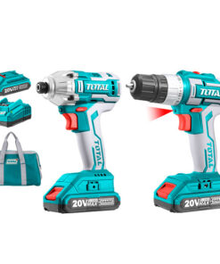 Bộ 2 máy vặn vít và máy khoan dùng pin 20V Total TCKLI2006