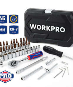 Bộ cần siết bu lông và vít 46 chi tiết 1/4" Wodfow WP202540