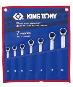 Bộ cờ lê vòng miệng 7 cái hệ mét Kingtony 12207MR 10-19mm