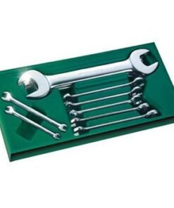 Bộ khay cờ lê 10 chi tiết: cờ lê vòng miệng Sata 09904