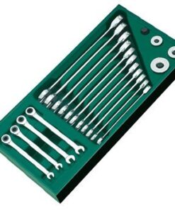 Bộ khay cờ lê tự động 2 đầu vòng miệng 19 chi tiết Sata 09925