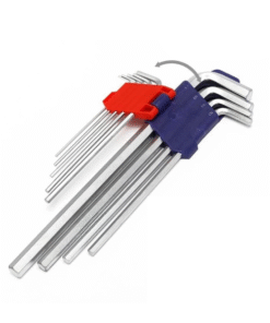 Bộ lục giác đầu bằng kiểu chữ L loại dài 9 cái hệ mét thép hợp kim CR-V Workpro
WP222005