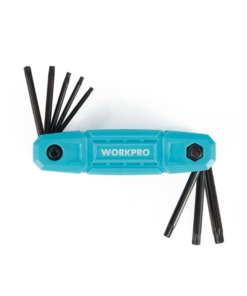 Bộ lục giác gấp gọn 8 cái làm bằng thép hợp kim CR-V Workpro WP222033