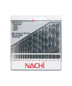 Bộ mũi khoan 19 chi tiết Nachi 19PCS (1-10mm)
