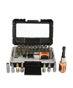 Bộ mũi vít nhiều màu kèm đầu nối bằng thép S2 32 chi tiết Kendo 32203235