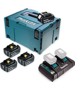 Bộ sạc và 4 pin Makpac Makita 198091-4 (18V 6.0Ah)