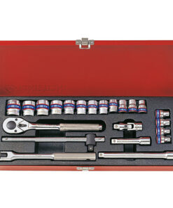 Bộ tuýp 22 chi tiết hệ mét KINGTONY 3523MR 3/8”