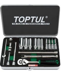 Bộ tuýp bông loại bóng 1/4" 18 món Toptul GCAD1813