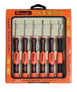 Bộ vít viễn thông 6 chi tiết Asaki AK-9074