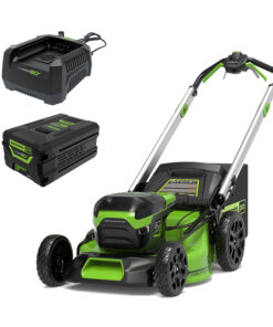 Combo Máy cắt cỏ đẩy tay dùng pin 60V 51cm Greenworks LMC420 (Pin 2.0Ah, Sạc)
