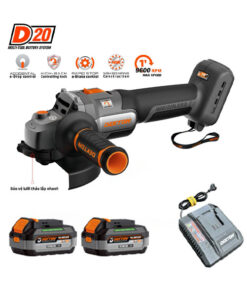 Combo máy mài góc dùng pin 20V Dekton D20-AG9600PRO (2 Pin 4.0Ah& Sạc)