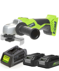 Combo Máy mài góc dùng pin 24V Greenworks G24AG (2 pin 2Ah, Sạc)