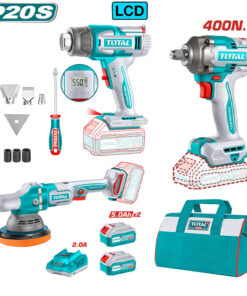 Combo Total Máy siết bu lông TIWLI20401 & máy thổi nhiệt TBLI2003 & Máy đánh
bóng TAPLI2015 Mã TOSLI240863