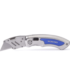 Dao gấp tiện ích có lưỡi cắt gấp gọn cán cầm bằng thép không gỉ Workpro WP011010