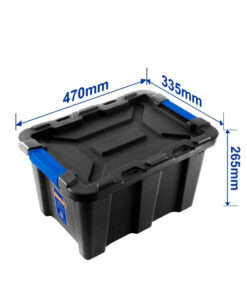 Hộp nhựa lưu trữ đen 25L Wadfow WTB3325
