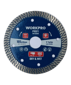 Lưỡi cưa đĩa cắt kim cương Turbo răng loại Y siêu mỏng 105x20x10mm Workpro
WP405068