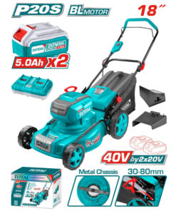 Máy cắt cỏ đẩy tay dùng pin 40V Total TLMLI20186 (2 Pin 5.0Ah, 1 Sạc nhanh)