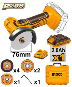 Máy cắt mini dùng pin 20V Ingco CAGLI76012 (1 Pin 2Ah, 1 Sạc)