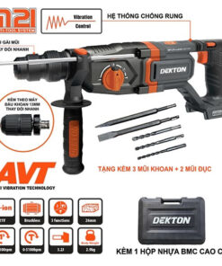 Máy khoan bê tông 3 chức năng 21V Dekton M21-RH2603BX (Chưa Pin & Sạc)