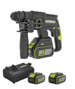 Máy khoan búa dùng pin 20V Worx WU387 (2 Pin 4.0Ah & Sạc)