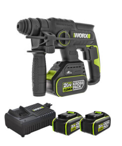 Máy khoan búa dùng pin 20V Worx WU387.1 (2 Pin 5.0Ah & Sạc)