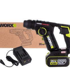 Máy khoan búa dùng pin Li-ion 20V Worx Green WU380S (1 Pin 4.0Ah, 1 Sạc)