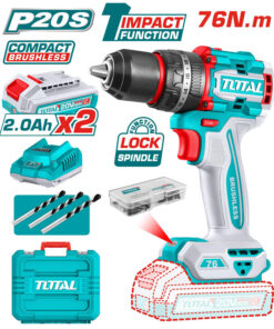 Máy khoan động lực dùng pin 20V Total TIDLI20768 (2 Pin 2.0Ah, 1 Sạc)