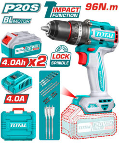 Máy khoan động lực dùng pin 20V Total TIDLI20968 (2 Pin 4.0Ah, 1 Sạc)