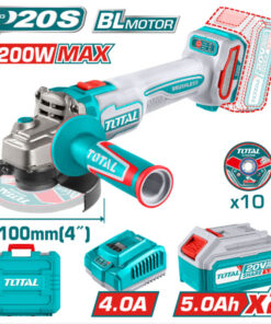 Máy mài góc dùng pin 20V Total TAGLI2210032 (2 Pin 5.0Ah, 1 Sạc)