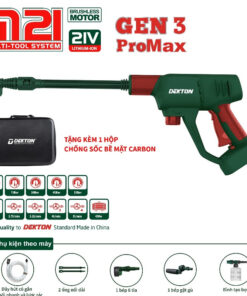 Máy rửa xe chạy pin Dekton M21-SRX1405PROMAX (chưa pin và sạc)