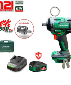 Máy siết bu lông dùng pin 21V Dekton M21-IW590PLUS (1 Pin 4.0Ah, 1 Sạc)