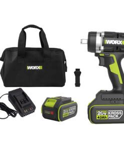 Máy vặn bu lông dùng pin 20V Worx WU270 (2 Pin 4.0Ah, 1 Sạc)