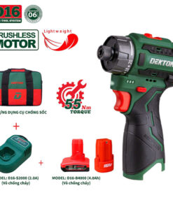 Máy vặn vít dùng pin 16.8V Dekton D16-VT55PRO (1 Pin 4.0Ah & Sạc)