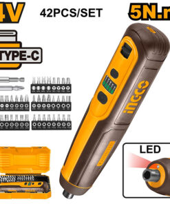 Máy vặn vít mini dùng pin Ingco CSDLI04062 (kèm 43 phụ kiện không cáp sạc)