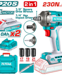 Máy vặn vít và bu lông dùng pin 20V Total TIWLI20236 (2 Pin 2.0Ah, 1 Sạc)