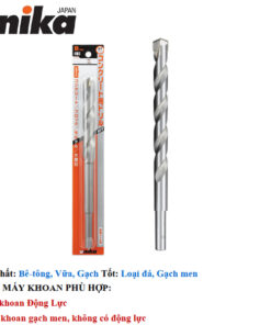 Mũi khoan bê tông chuôi trụ 29x280mm Unika B29.0x280