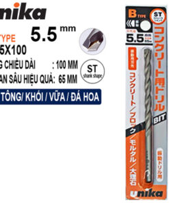 Mũi khoan tường 5.5x100mm Unika B5.5x100