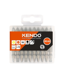 Mũi vít 2 đầu bằng thép S2 PH2-SL6 × 65mm (10 cái/ bộ) Kendo 25404732