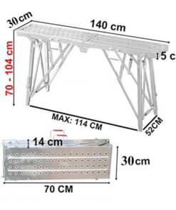 Thang ghế có tay vịn Inox 7 bậc Nakata VN107B