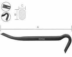 Thanh xà beng (6/T) Total THT431142