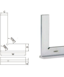 Thước đo góc vuông đế rộng Insize 4793-150