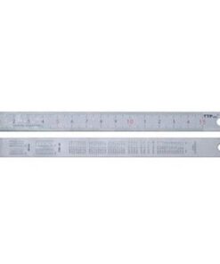 Thước lá inox mạ nhũ bạc 1m TTPusa 230-45840