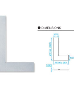 Thước vuông chuẩn 500x300x8mm Niigata DD-F500