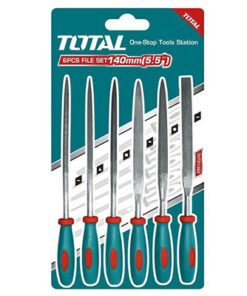 3x140mm Bộ giũa sắt 6 chi tiết Total THT91462